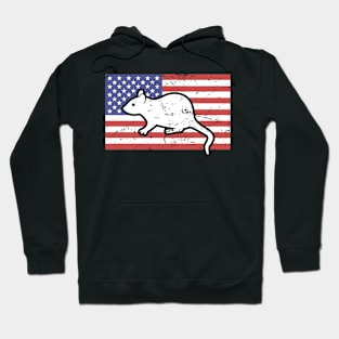 American Flag | Pet Rat Hoodie